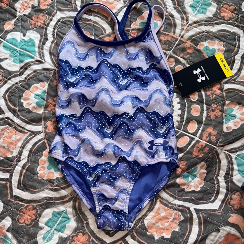 Under Armour Kids' Blue Wave Swimsuit
